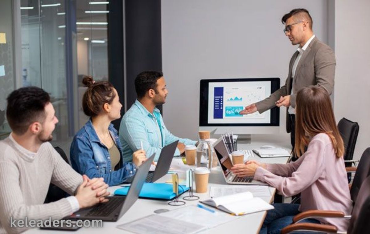 Business leaders implementing AI transformation strategies